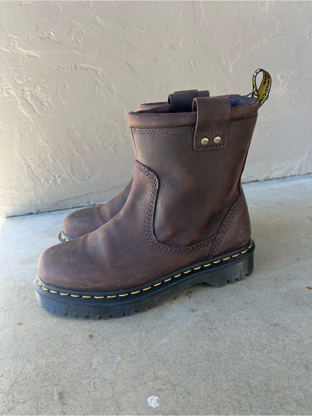 Dr. Martens Anistone Low Brown Leather Boots